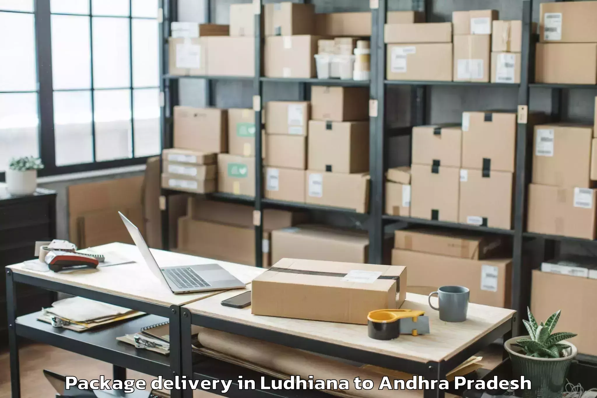 Hassle-Free Ludhiana to Kundurpi Mandal Package Delivery